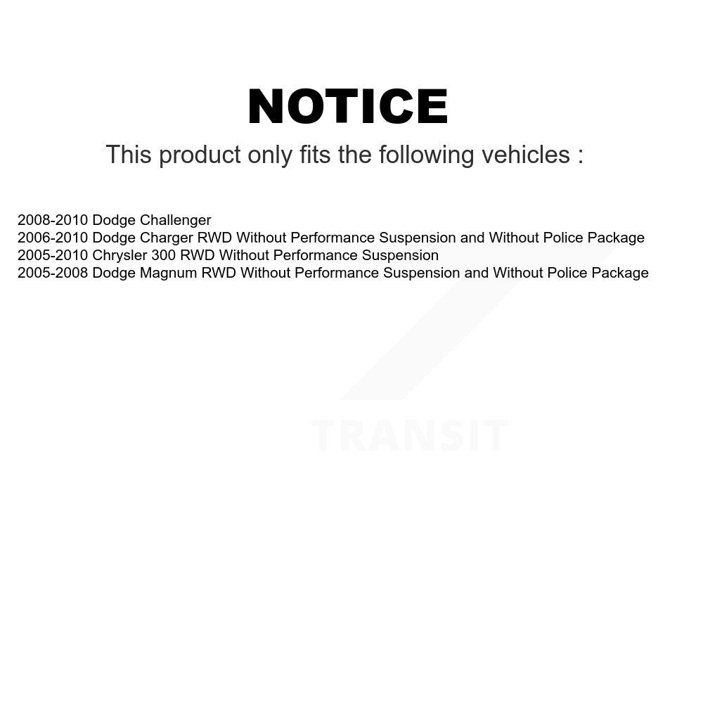 Front Suspension Strut Pair For Dodge Chrysler 300 Charger Magnum Challenger K78-100678