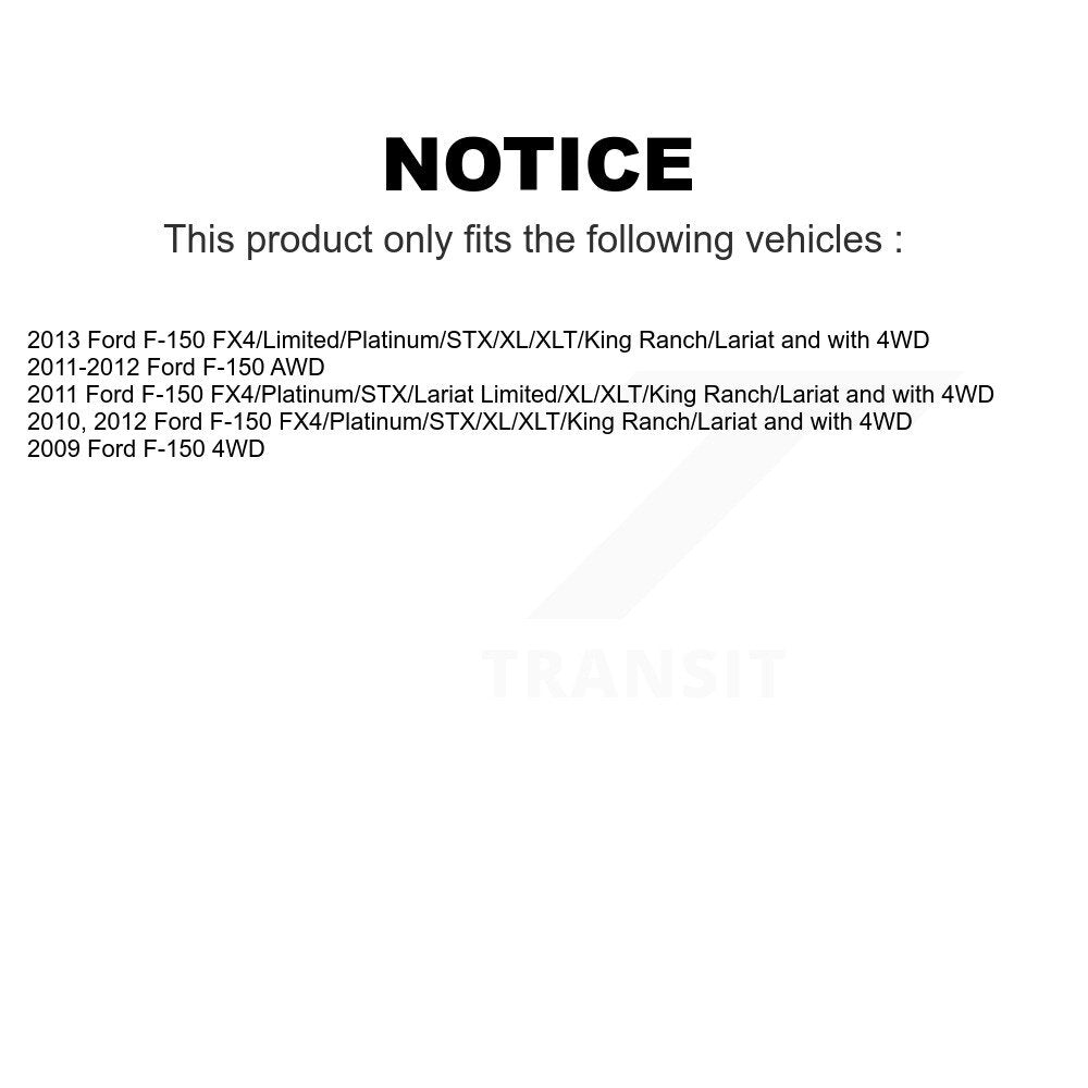 Front Suspension Strut Pair For Ford F-150 K78-100701
