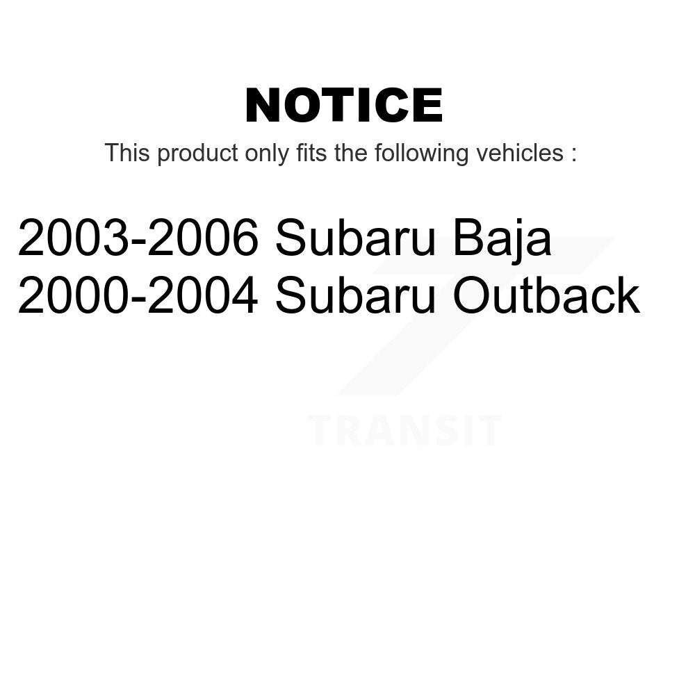 Rear Suspension Strut Pair For Subaru Outback Baja K78-100718