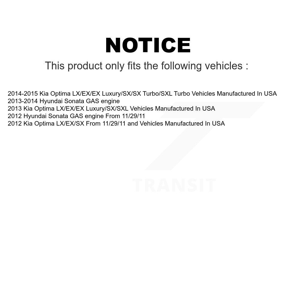 Front Suspension Strut Kit For Kia Optima Hyundai Sonata K78-100741