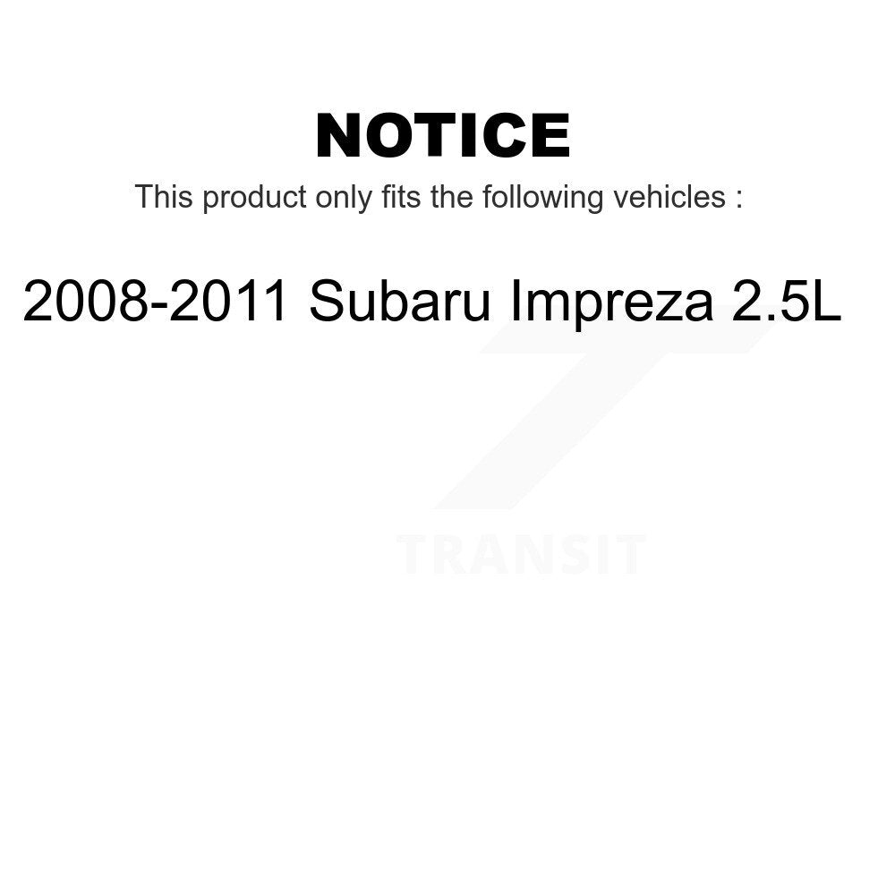Front Rear Suspension Strut Kit For 2008-2011 Subaru Impreza 2.5L K78-100873