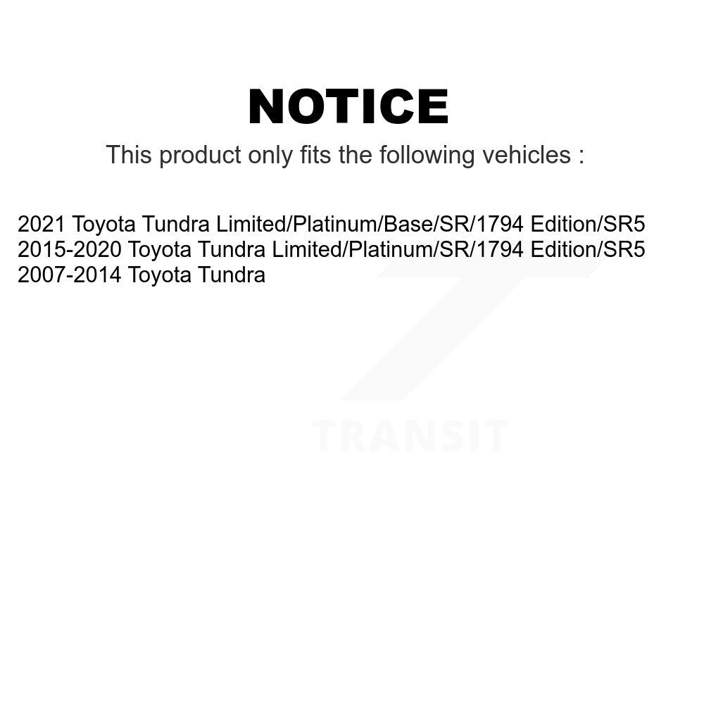 Front Rear Suspension Strut Kit For Toyota Tundra K78-100945