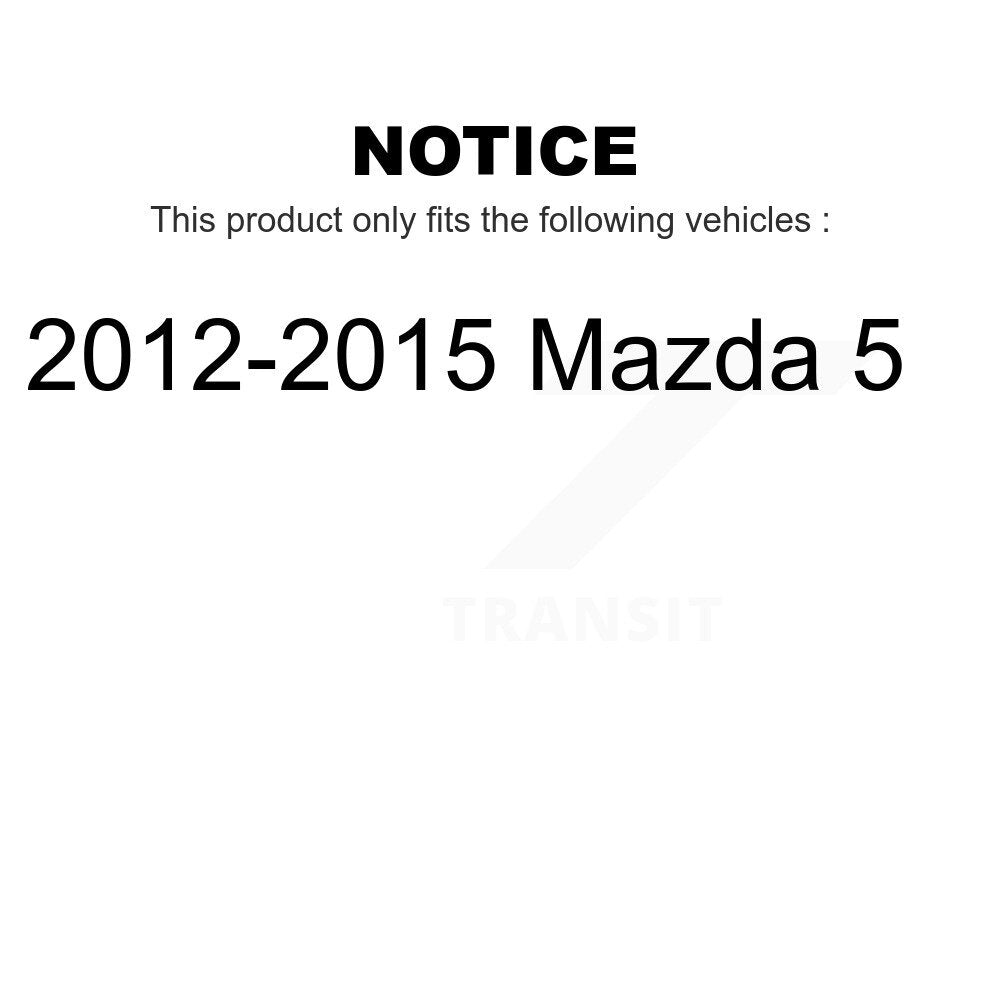 Front Rear Suspension Strut Kit For 2012-2015 Mazda 5 K78-100975