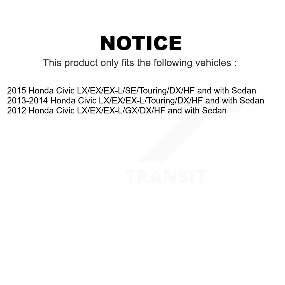 Front Rear Suspension Strut Kit For Honda Civic K78-100984