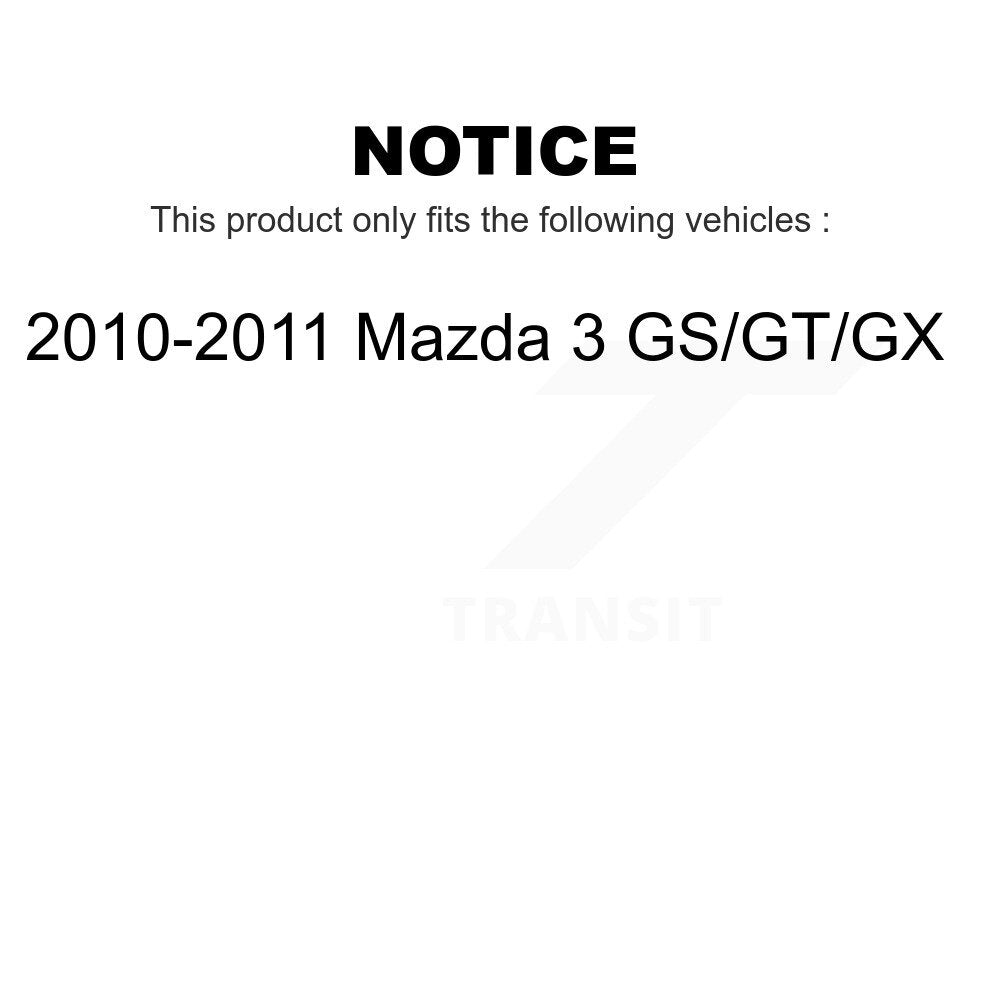 Front Rear Suspension Strut Kit For 2010-2011 Mazda 3 GS GT GX K78-101017
