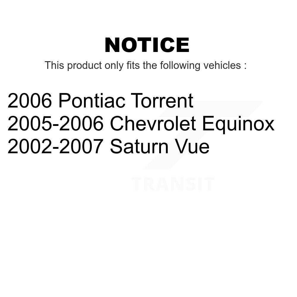Front Disc Brake Rotors Pair For Saturn Vue Chevrolet Equinox Pontiac Torrent K8-100077