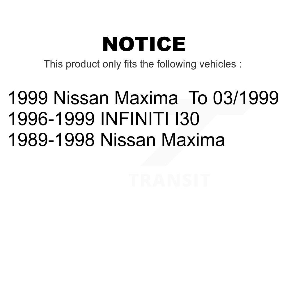Front Disc Brake Rotors Pair For Nissan Maxima INFINITI I30 K8-100263