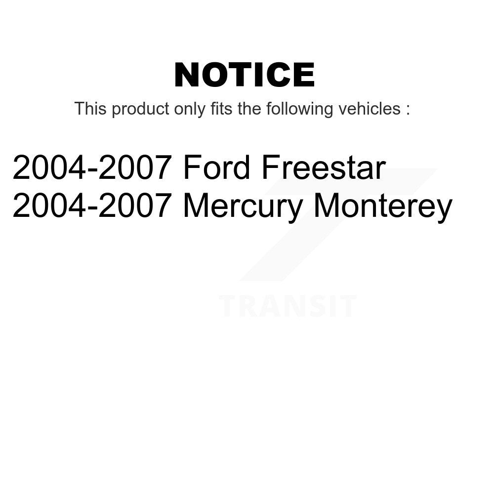 Front Rear Disc Brake Rotors Kit For 2004-2007 Ford Freestar Mercury Monterey K8-101113