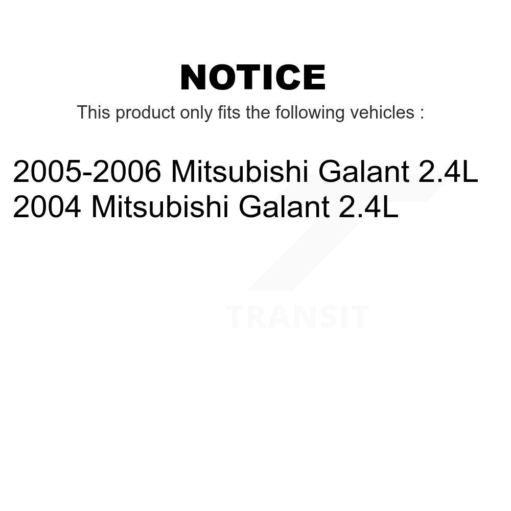 Front Rear Disc Brake Rotors Kit For 2004-2006 Mitsubishi Galant 2.4L K8-101175