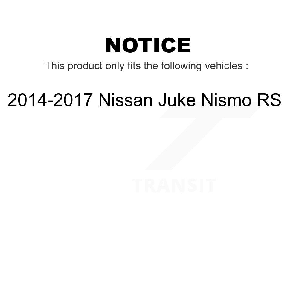 Front Rear Disc Brake Rotors Kit For 2014-2017 Nissan Juke Nismo RS K8-101527