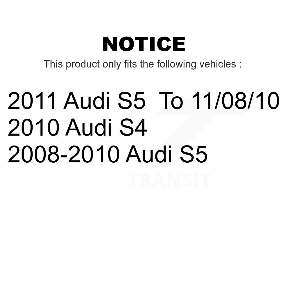Front Rear Disc Brake Rotors Kit For Audi S5 S4 K8-101550