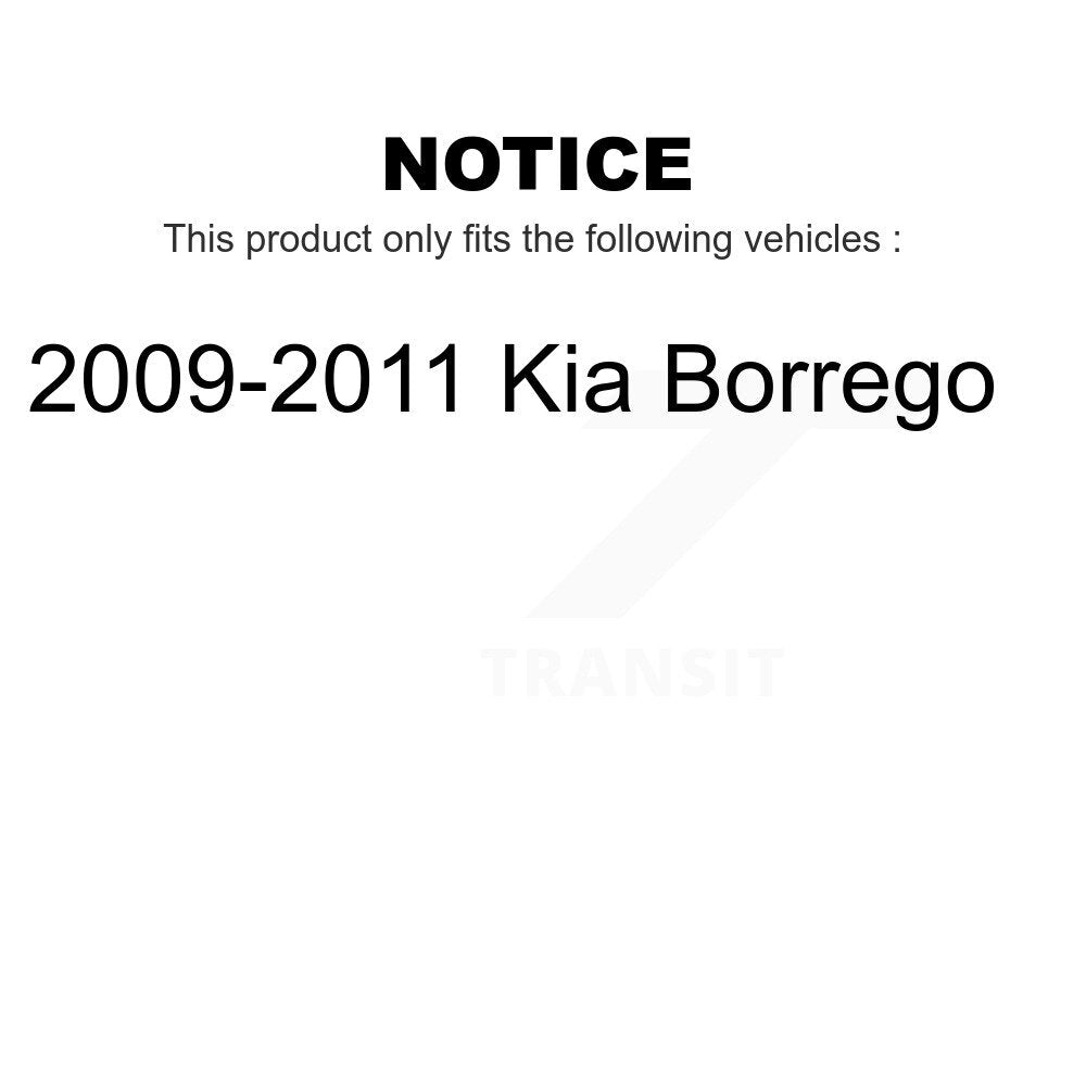 Front Rear Disc Brake Rotors Kit For 2009-2011 Kia Borrego K8-101563