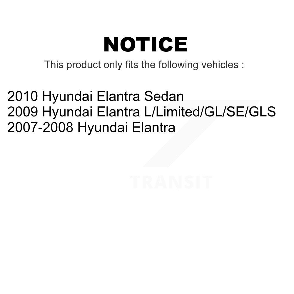 Front Rear Disc Brake Rotors Drums Kit For Hyundai Elantra K8-102162