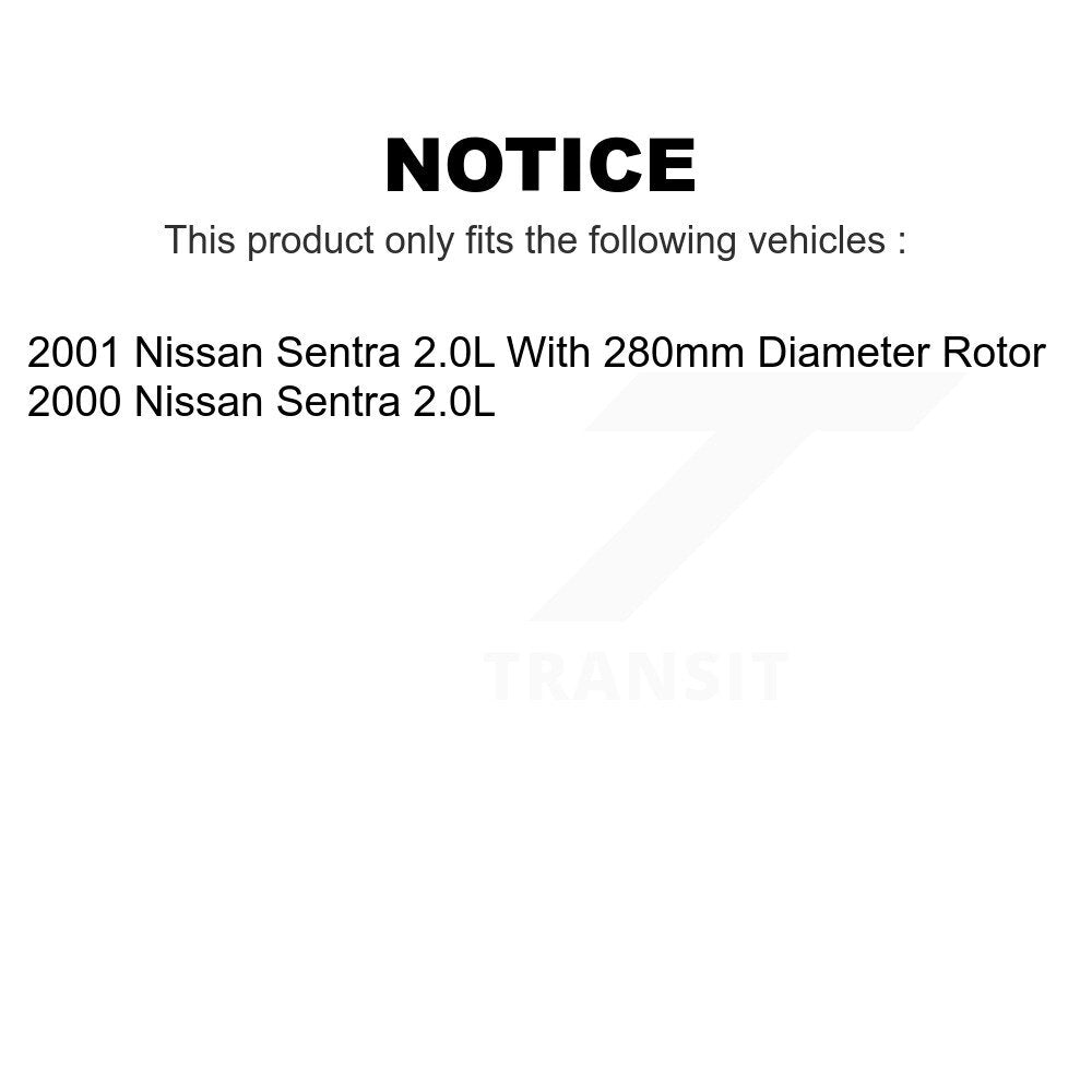 Front Rear Disc Brake Rotors Drums Kit For Nissan Sentra 2.0L K8-102170