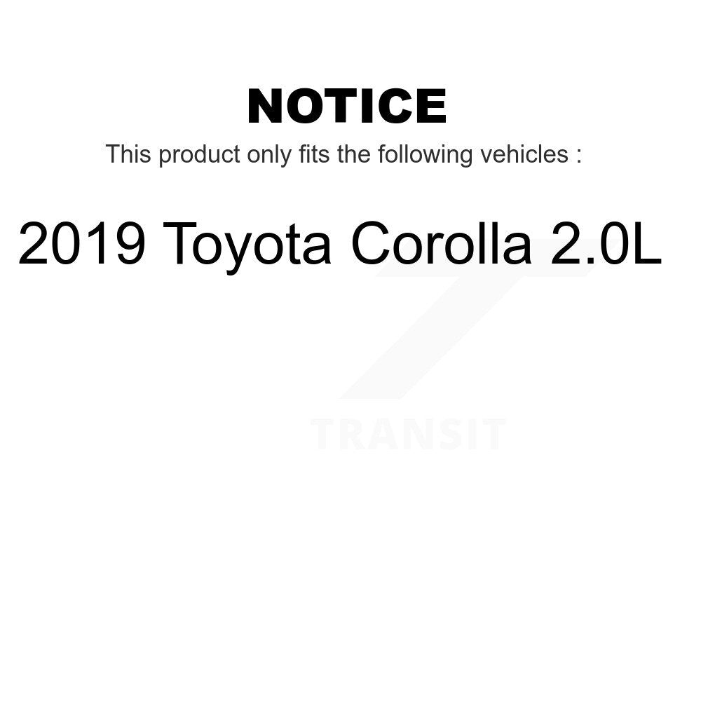 Front Rear Disc Brake Rotors Drums Kit For 2019 Toyota Corolla 2.0L K8-102174