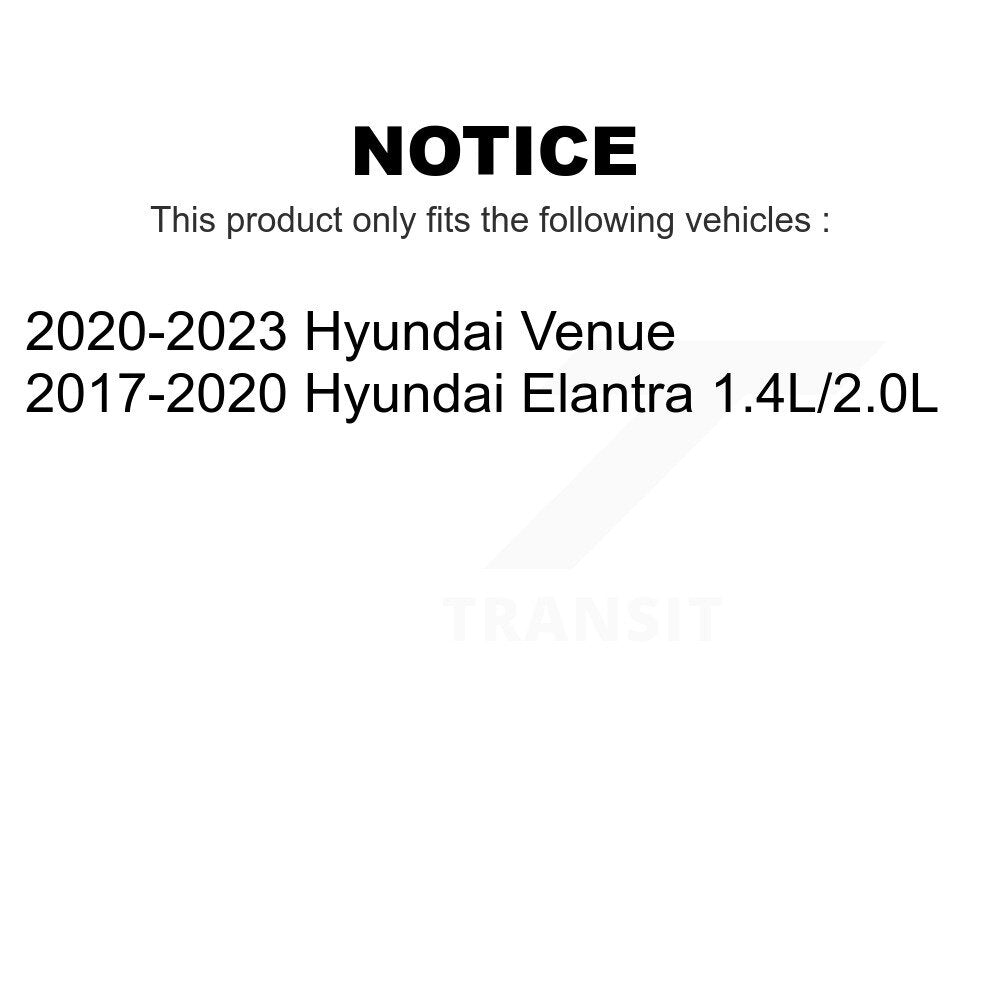 Front Rear Disc Brake Rotors Drums Kit For Hyundai Elantra Venue K8-102230