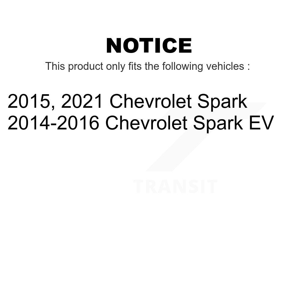 Rear Disc Brake Rotors Pair For Chevrolet Spark EV K8-102330