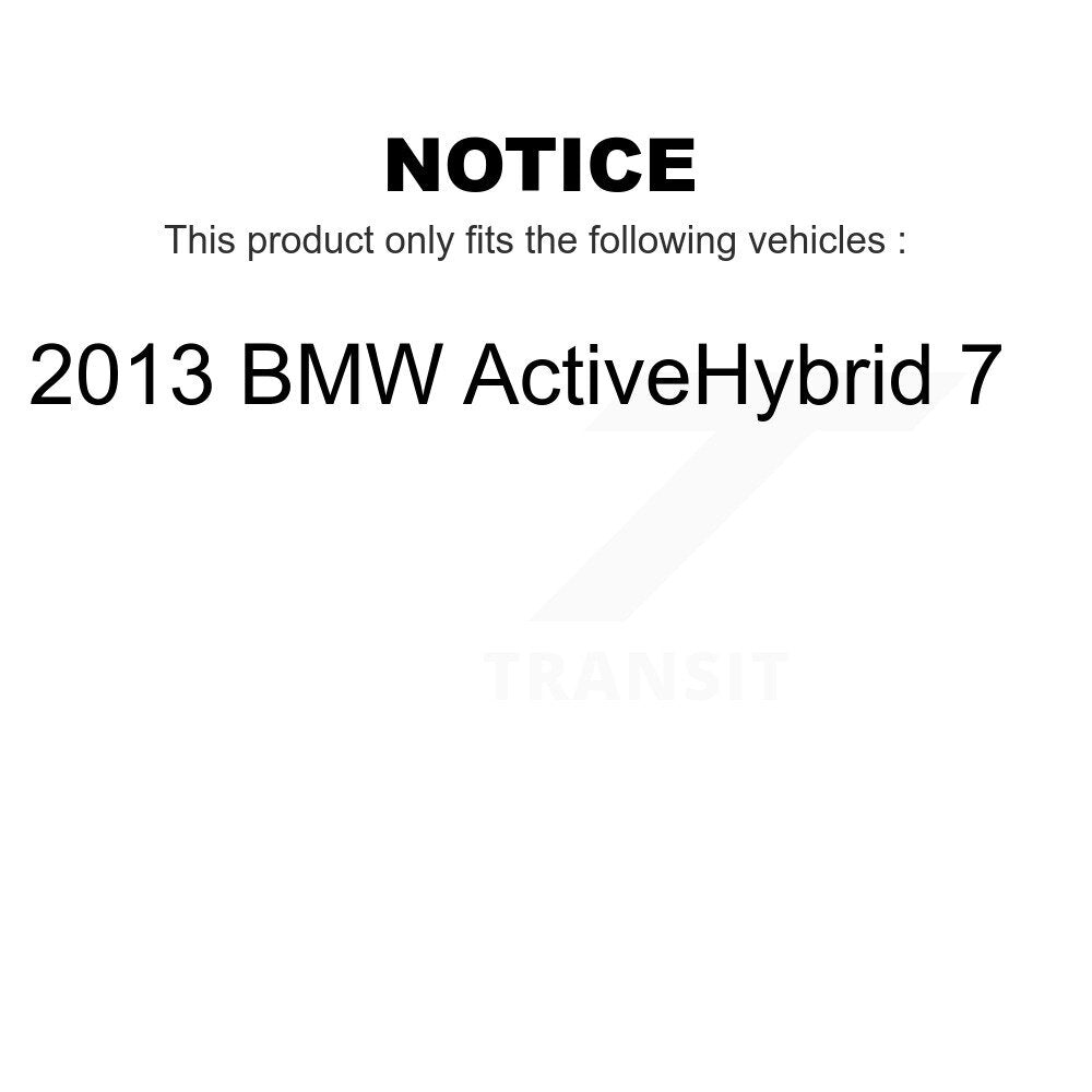 Front Rear Disc Brake Rotors Kit For 2013 BMW ActiveHybrid 7 K8-102432