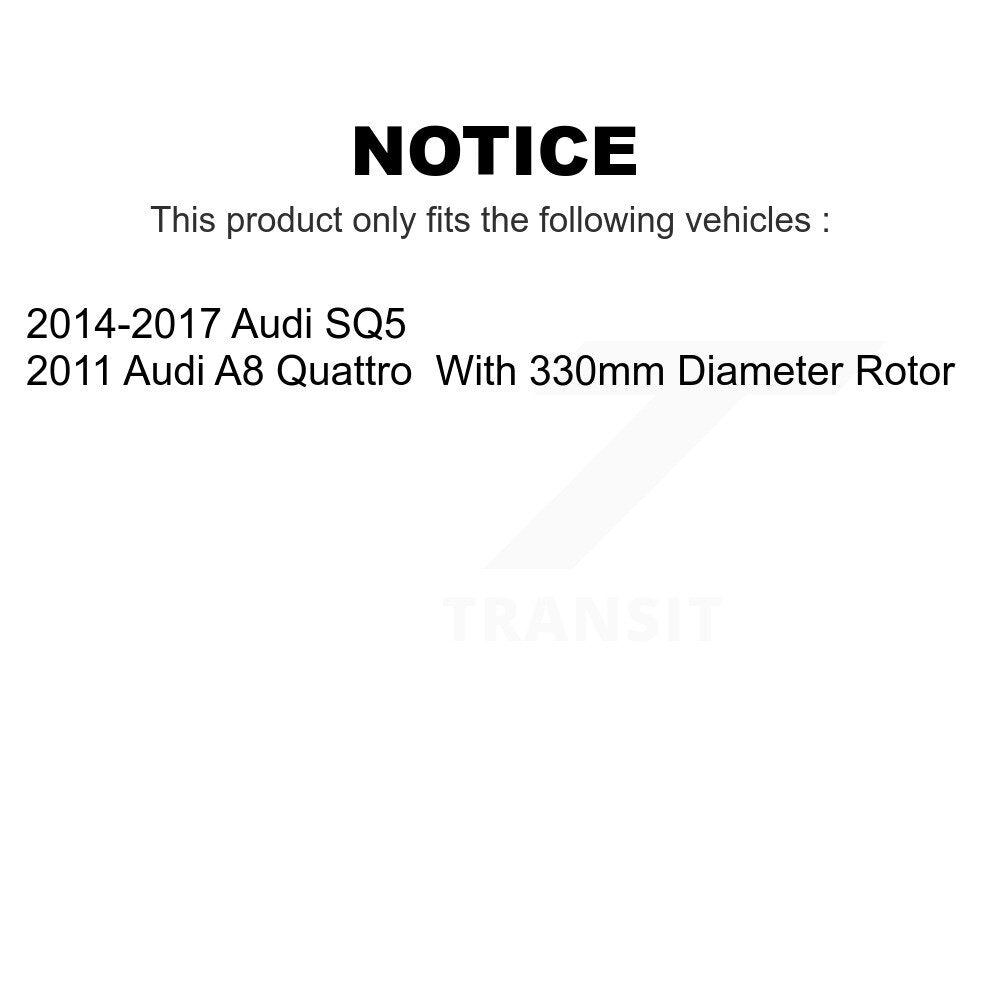 Front Rear Disc Brake Rotors Kit For Audi SQ5 A8 Quattro K8-102444