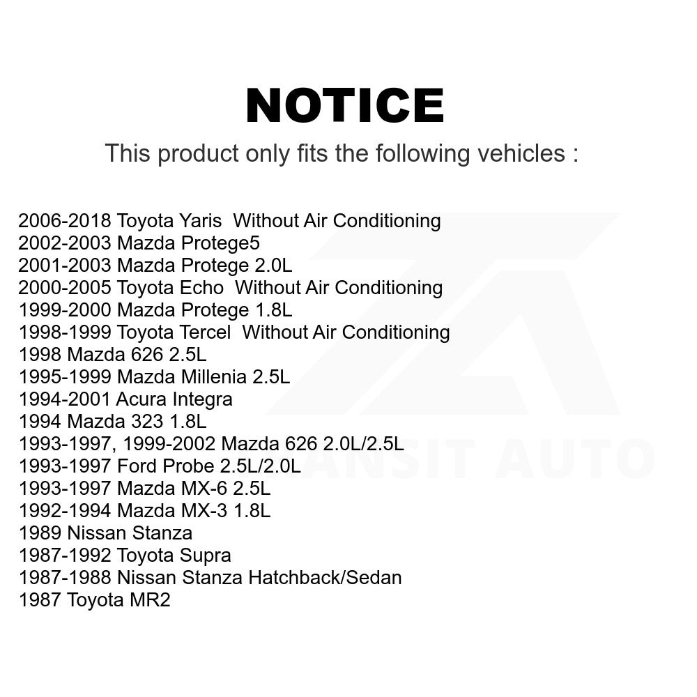 Serpentine Belt KBR-5040362 For Toyota Yaris Mazda Protege Acura Integra Echo 626 Protege5 Supra Ford Probe Millenia MX-6 MR2 Nissan Stanza MX-3 Tercel 323