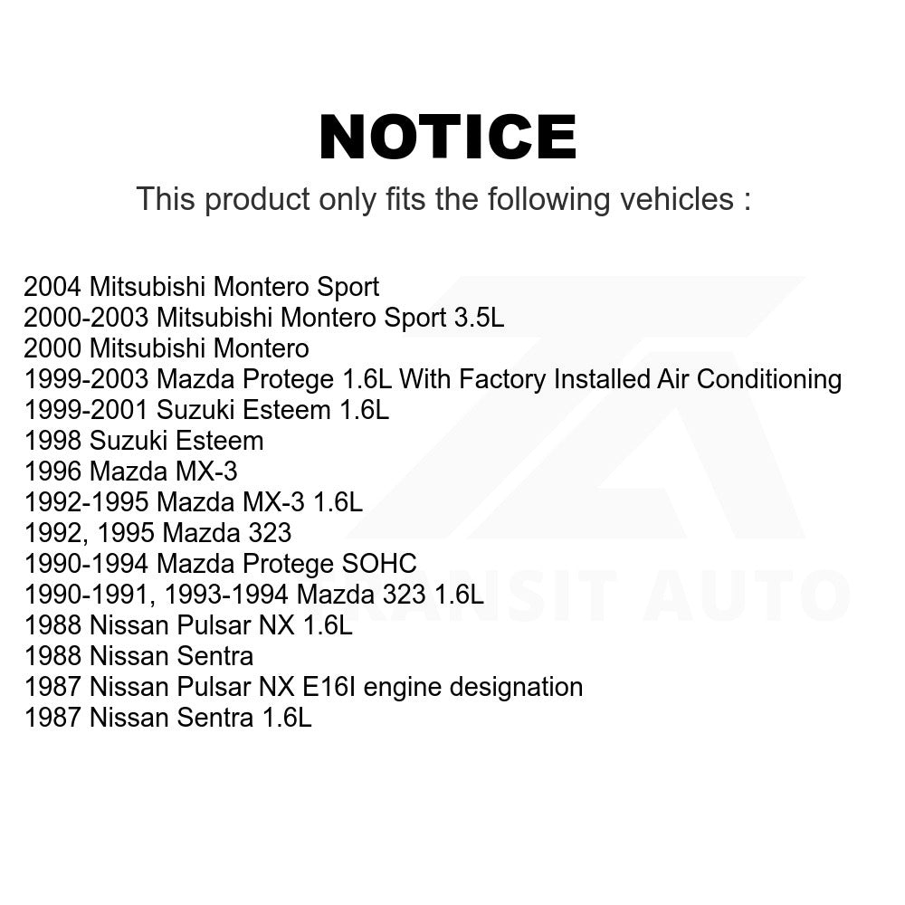 Serpentine Belt KBR-5040395 For Mazda Protege Mitsubishi Montero Sport Nissan Suzuki Esteem Sentra MX-3 323 Pulsar NX