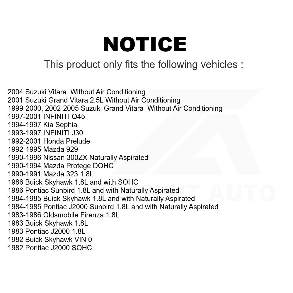 Serpentine Belt KBR-5040400 For Suzuki Honda Prelude Grand Vitara Nissan 300ZX INFINITI Q45 Mazda Protege J30 Pontiac Buick Skyhawk Kia Sephia J2000 Sunbird Oldsmobile Firenza 929 323