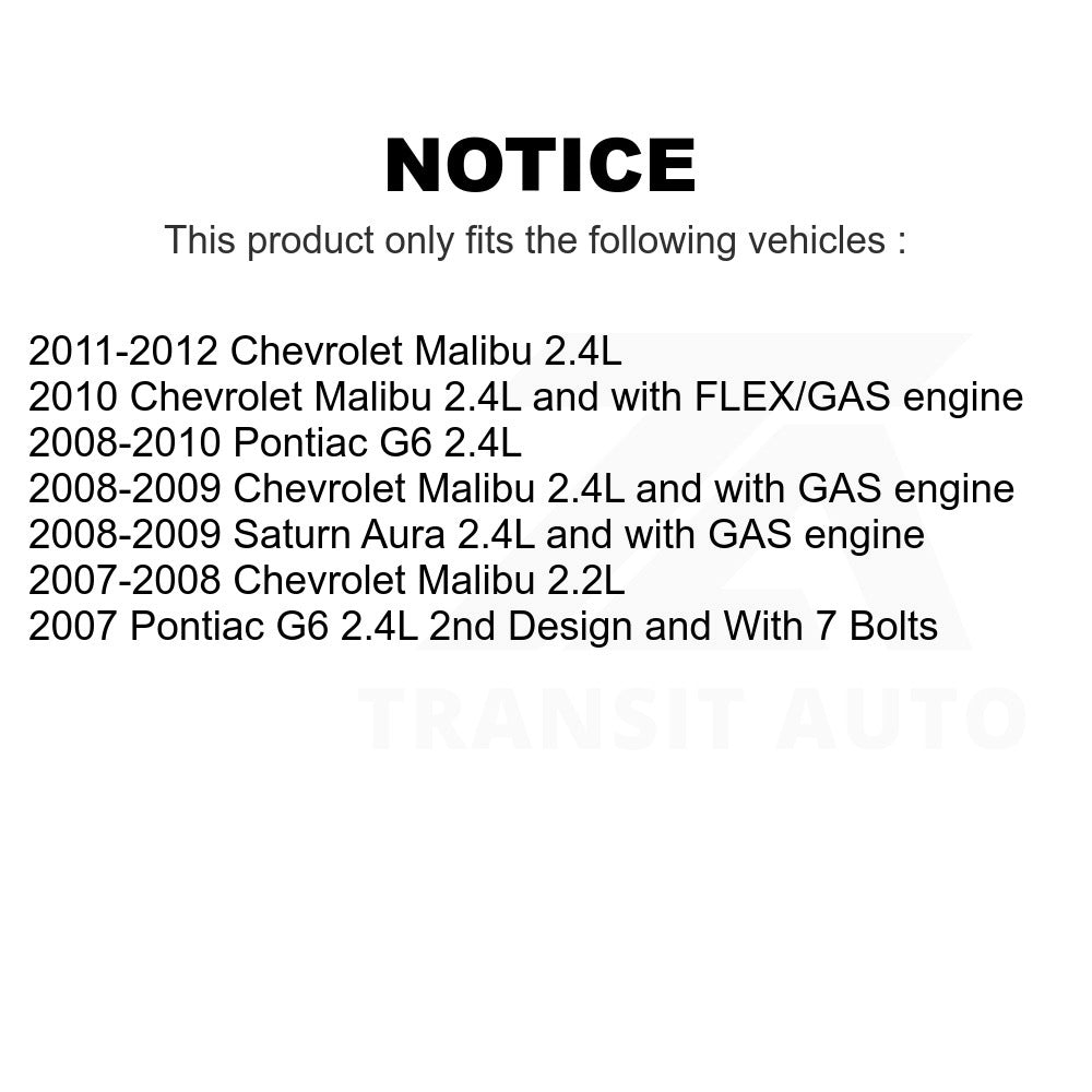 Air Conditioning Alternator Tensioner Serpentine Belt KBR-5050402 For Chevrolet Malibu Pontiac G6 Saturn Aura