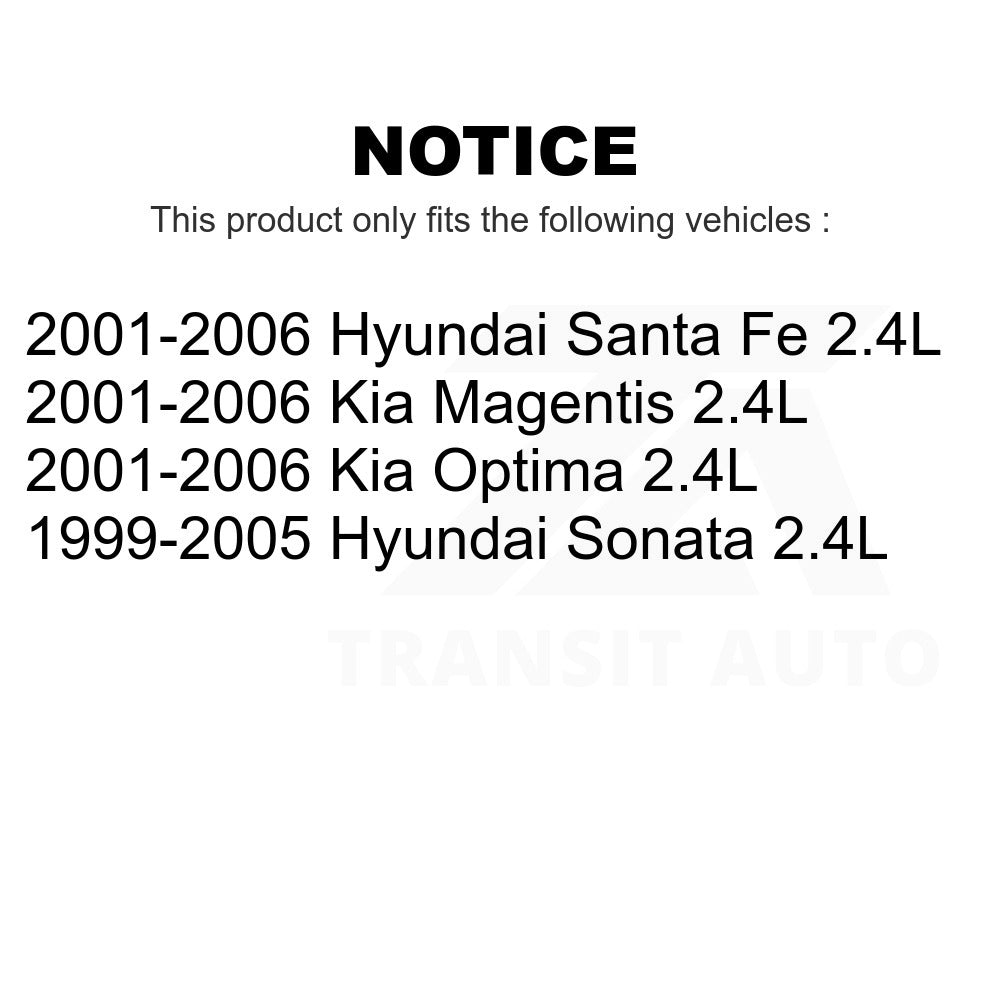 Power Steering Air Conditioning Idler Serpentine Belt KBR-5050547 For Hyundai Santa Fe Sonata Kia Optima Magentis 2.4L