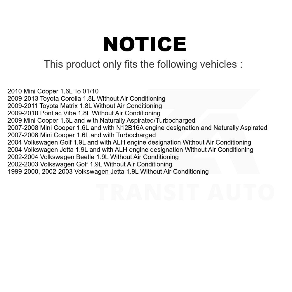 Serpentine Belt KBR-5060358 For Toyota Corolla Volkswagen Jetta Mini Cooper Beetle Matrix Pontiac Vibe Golf