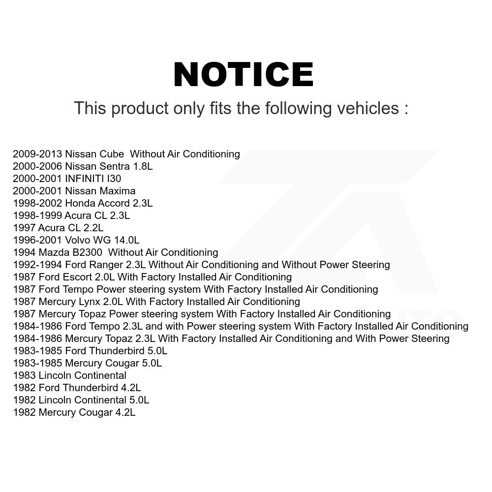 Serpentine Belt KBR-5060436 For Honda Accord Nissan Sentra Ford Ranger Maxima Cube INFINITI I30 Acura CL Tempo Mazda B2300 Mercury Thunderbird Cougar Escort Topaz Lincoln Continental Lynx Volvo WG