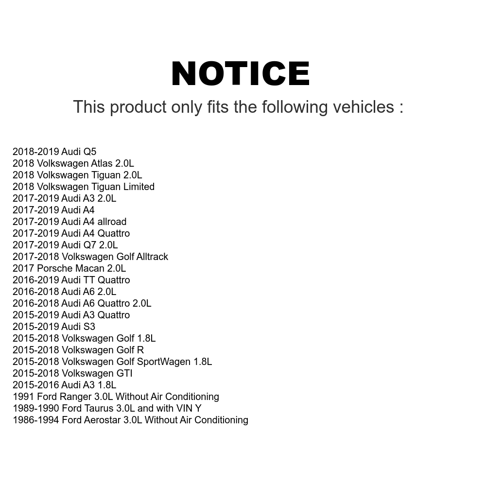 Serpentine Belt KBR-5060445 For Volkswagen Audi Tiguan Atlas Jetta Q5 Q7 GTI A4 Porsche Macan Ford A3 Golf A6 Quattro SportWagen A5 Alltrack Ranger Aerostar R S3 Q3 Sportback Taurus allroad TT Arteon