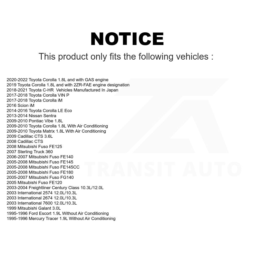 Serpentine Belt KBR-5060480 For Toyota Corolla Nissan Sentra C-HR Cadillac CTS Matrix Pontiac Vibe iM Ford Escort Scion Mitsubishi Galant Mercury Tracer Fuso FE125 FE120 Freightliner International 360