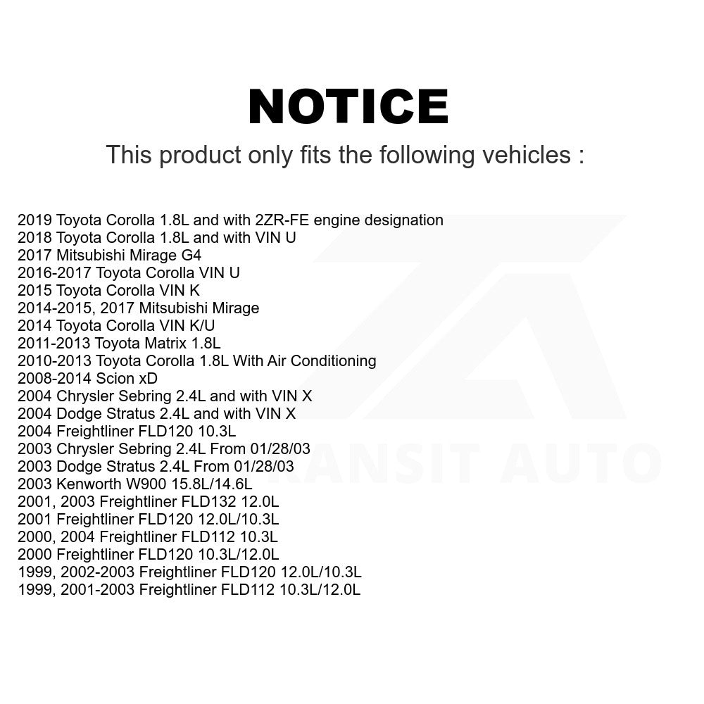 Serpentine Belt KBR-5060485 For Toyota Corolla Scion xD Chrysler Sebring Mitsubishi Mirage Dodge Stratus G4 Matrix Kenworth Freightliner W900 FLD120 FLD132 FLD112