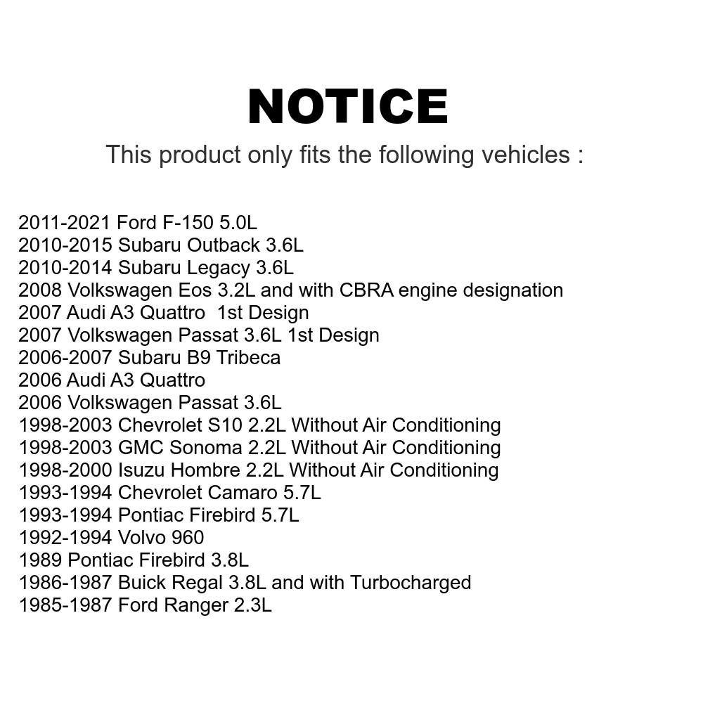 Serpentine Belt KBR-5060640 For Ford F-150 Subaru Outback Chevrolet S10 Legacy GMC Sonoma Volkswagen Passat Ranger B9 Tribeca Camaro Eos Buick Regal Pontiac Firebird Isuzu Hombre Audi A3 Quattro Volvo