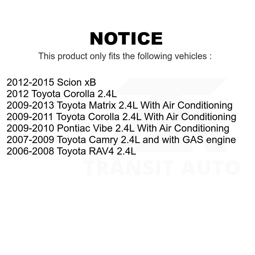 Main Drive Serpentine Belt KBR-5070750 For Toyota Camry Corolla RAV4 Matrix Scion xB Pontiac Vibe