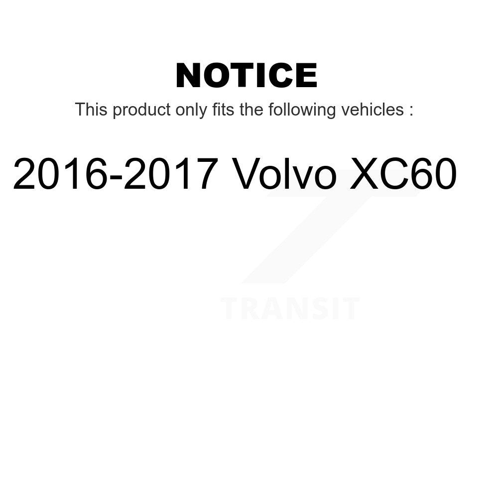 Front Rear Ceramic Brake Pads Kit For 2016-2017 Volvo XC60 KCX-100027