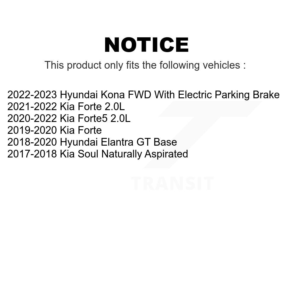 Front Rear Ceramic Brake Pads Kit For Kia Soul Forte Hyundai Elantra GT Kona Forte5 KCX-100248