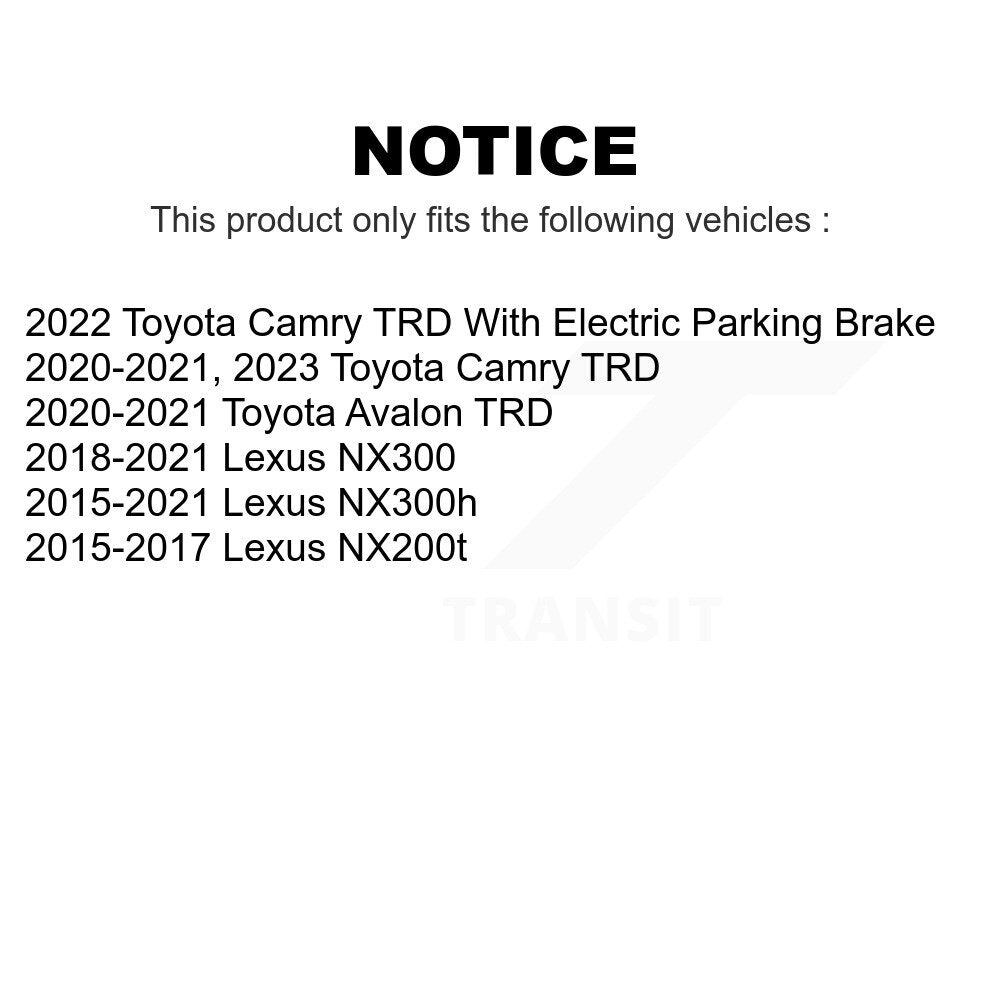 Front Rear Ceramic Brake Pads Kit For Lexus NX200t NX300 Toyota Camry NX300h Avalon KCX-100329