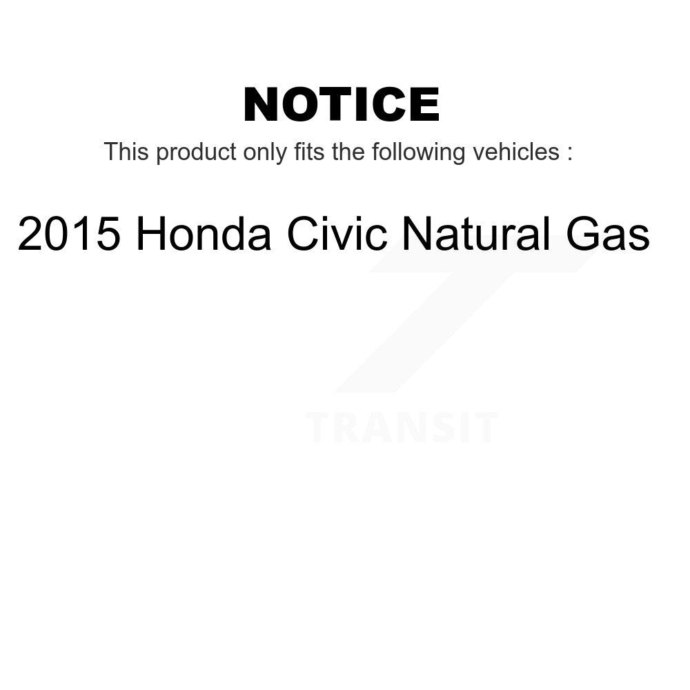 Front Rear Ceramic Brake Pads Kit For 2015 Honda Civic Natural Gas KCX-100528