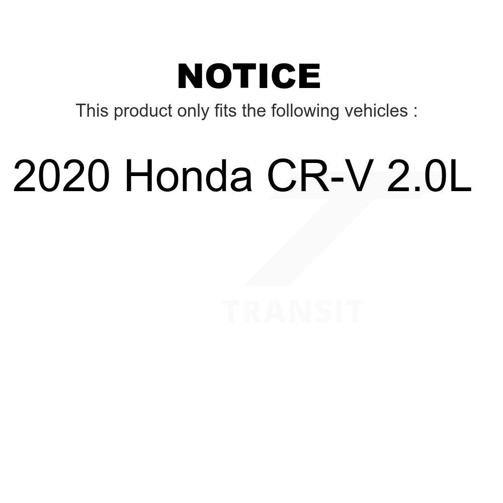 Front Rear Coated Drilled Slotted Disc Brake Rotors Kit For 2020 Honda CR-V 2.0L KD-100379
