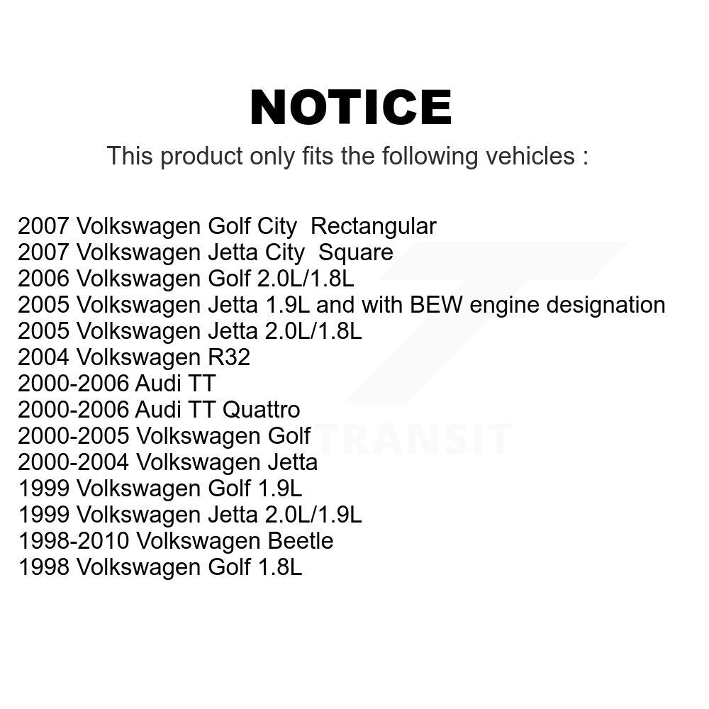 Air And Cabin Filters Kit For Volkswagen Jetta Beetle Golf Audi TT Quattro R32 City KFL-100062