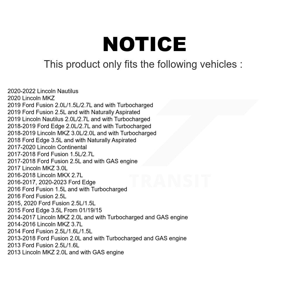 Air And Cabin Filters Kit For Ford Fusion Edge Lincoln MKZ MKX Nautilus Continental KFL-100351