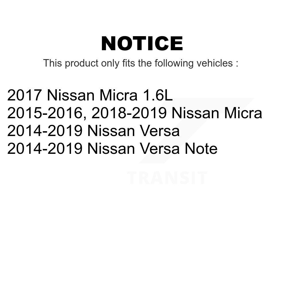 Air And Cabin Filters Kit For Nissan Versa Note Micra KFL-100368