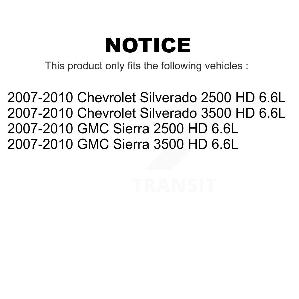 Air And Cabin Filters Kit For 2007-2010 Chevrolet Silverado 2500 HD GMC Sierra 3500 6.6L KFL-100430