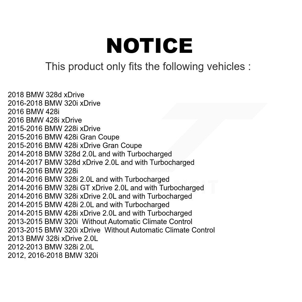 Air And Cabin Filters Kit For BMW 328i xDrive 320i 428i Gran Coupe GT 328d 228i KFL-100444