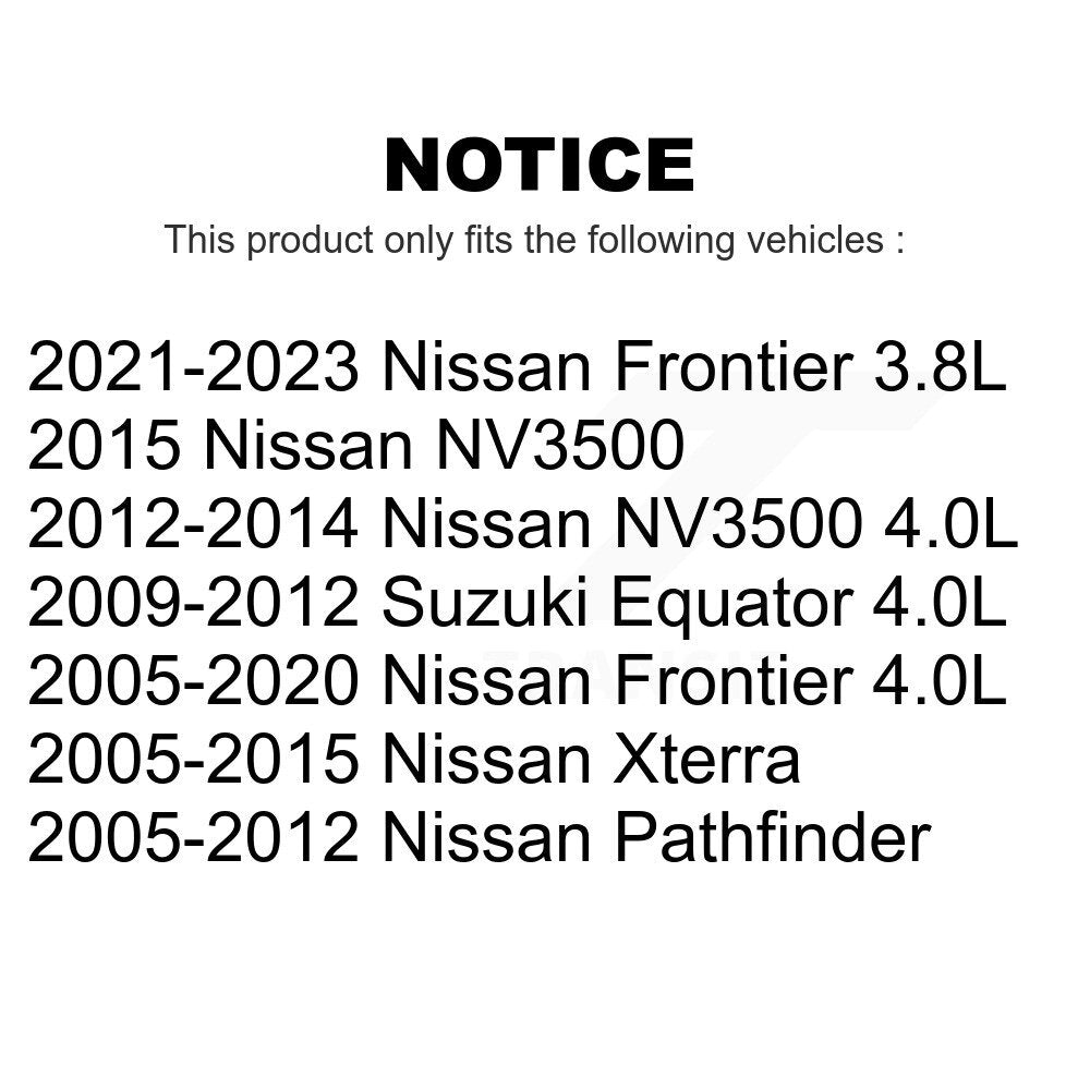 Air And Cabin Filters Kit For Nissan Frontier Pathfinder Xterra NV3500 Suzuki Equator KFL-100460