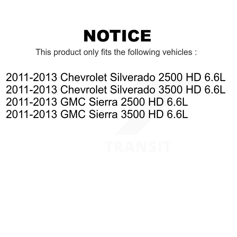 Air And Cabin Filters Kit For 2011-2013 Chevrolet Silverado 2500 HD GMC Sierra 3500 6.6L KFL-100675