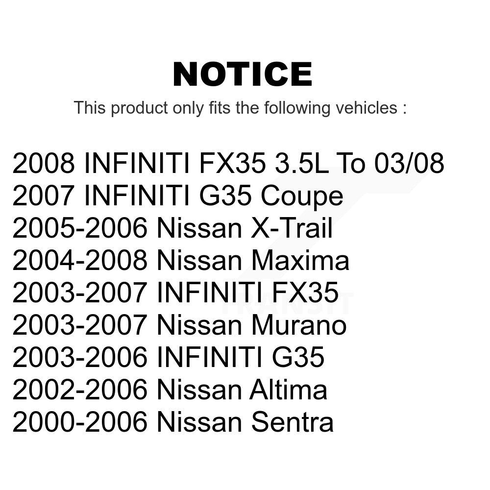 Air And Cabin Filters Kit For Nissan Altima Sentra Infiniti Murano G35 Maxima FX35 INFINITI X-Trail KFL-100749