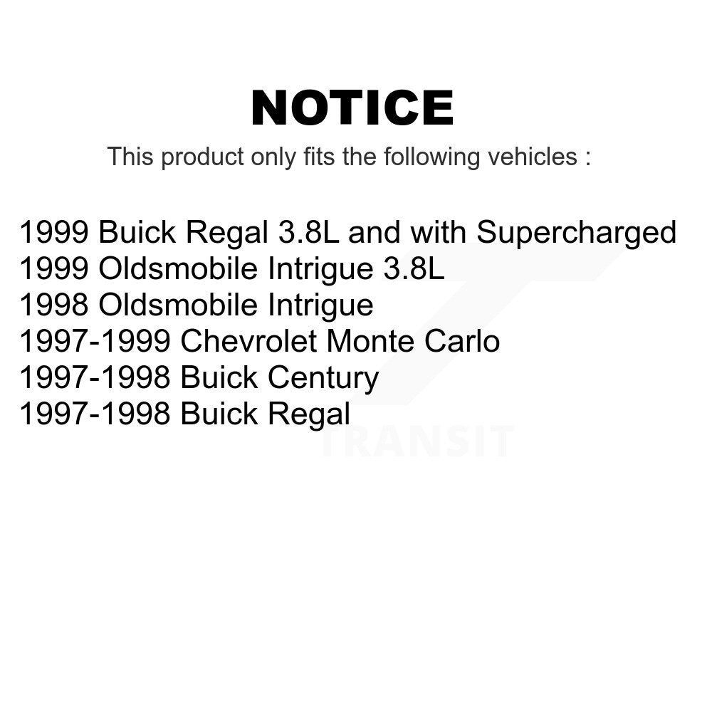 Air And Cabin Filters Kit For Buick Century Regal Chevrolet Monte Carlo Oldsmobile Intrigue KFL-100773