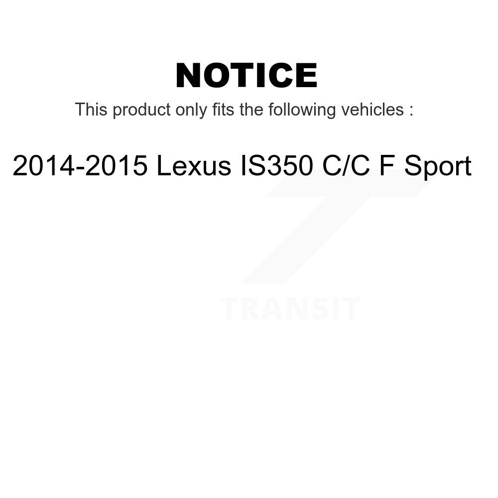 Air And Cabin Filters Kit For 2014-2015 Lexus IS350 C F Sport KFL-100959